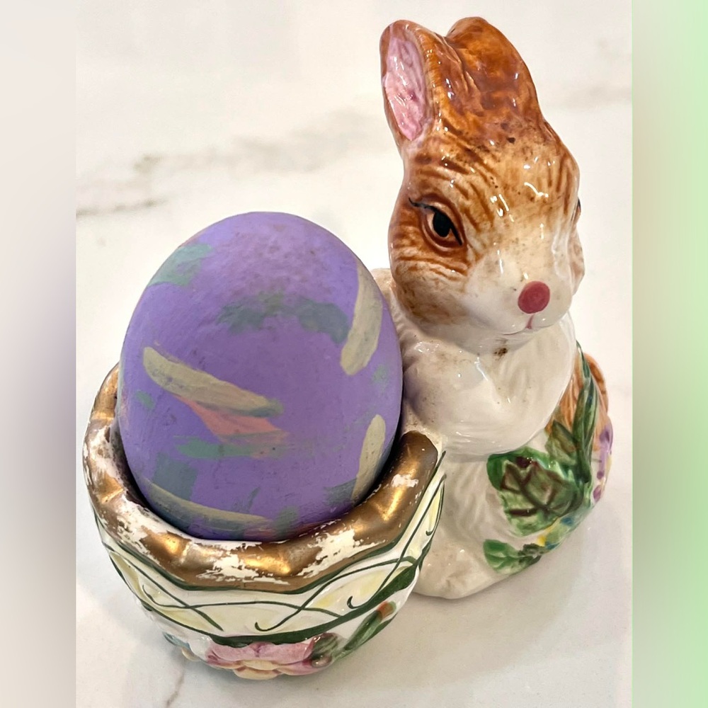 Vintage Nantucket Egg Cup Rabbit Bowl